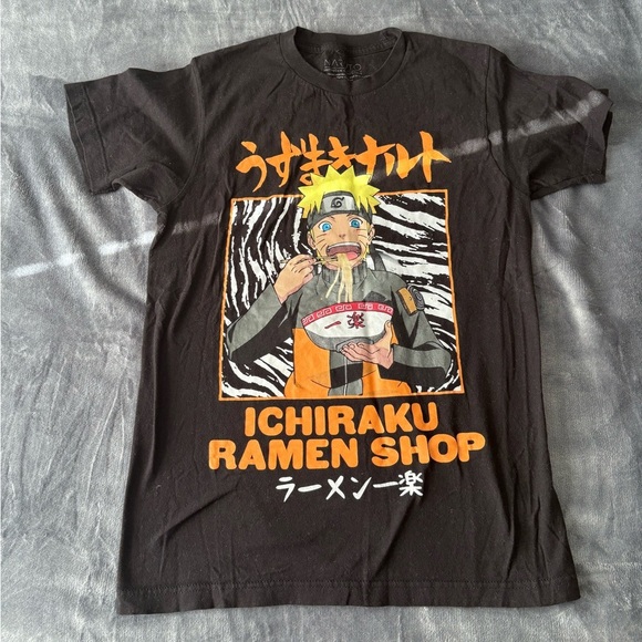 NARUTO Other - Black Naruto Graphic T Shirt Small